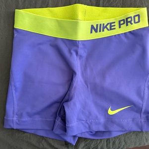 Nike Pro spandex shorts, size small. Gently used.